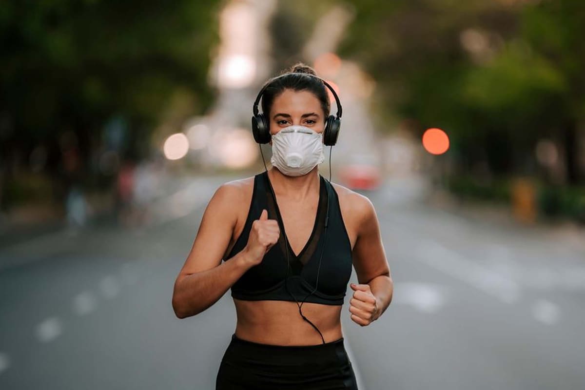 Actividad física con barbijo