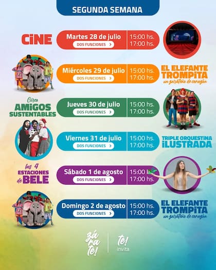 Actividades para la segunda semana de vacaciones de invierno en Zárate