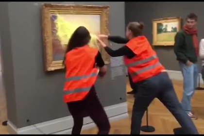 Activistas contra el cambio climático vandalizaron una obra de Claude Monet en Alemania