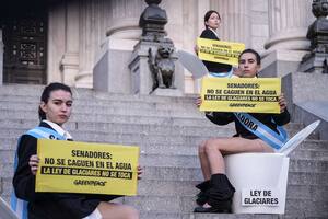 Difunden un video con un mensaje de los ambientalistas arrestados frente al Congreso
