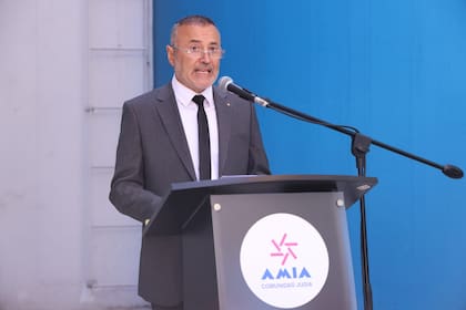 Acto conmemorativo en la Amia, recordando al fiscal Alberto Nisman