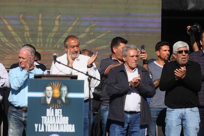 Acto de la CGT por el Dia del Trabajo en el Club Defensores de Belgrano