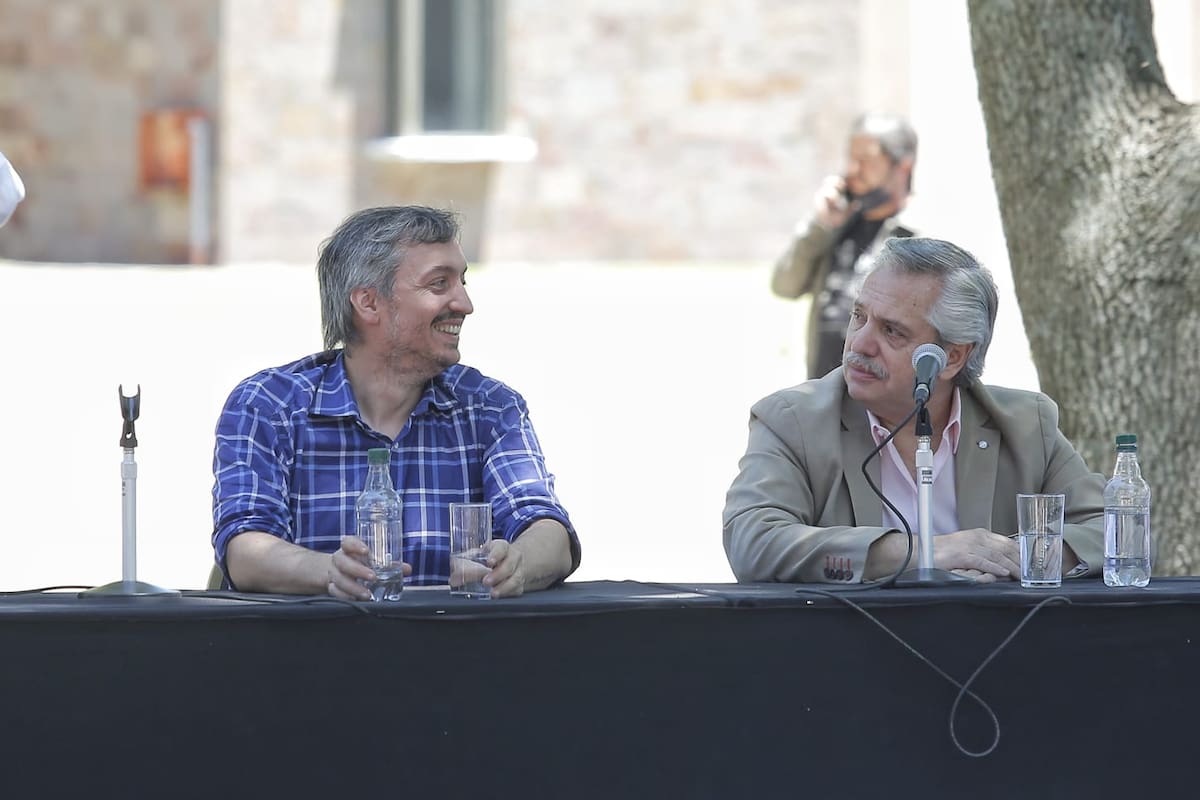 acto del presidente alberto fernandez y maximo Kirchner en san Vicente Presentación de nuevas autoridades partidarias