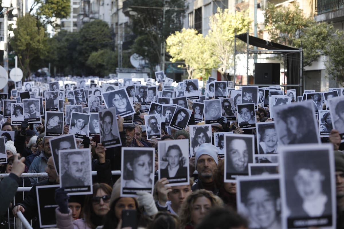 Acto por el aniversario número 29 del atentado a la AMIA