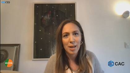 "Acuerdos sí, pero no cualquier acuerdo", advirtió María Eugenia Vidal, precandidata a Diputada Nacional en la Ciudad, durante su exposición en el Consejo de las Américas