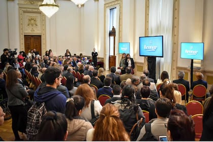 Acunar. Durante la presentación del producto lácteo santafesino