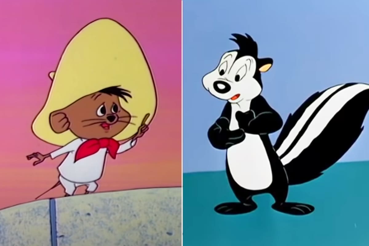 Acusan a las caricaturas de Speedy Gonzales y Pepe Le Pew de promover el acoso y el racismo