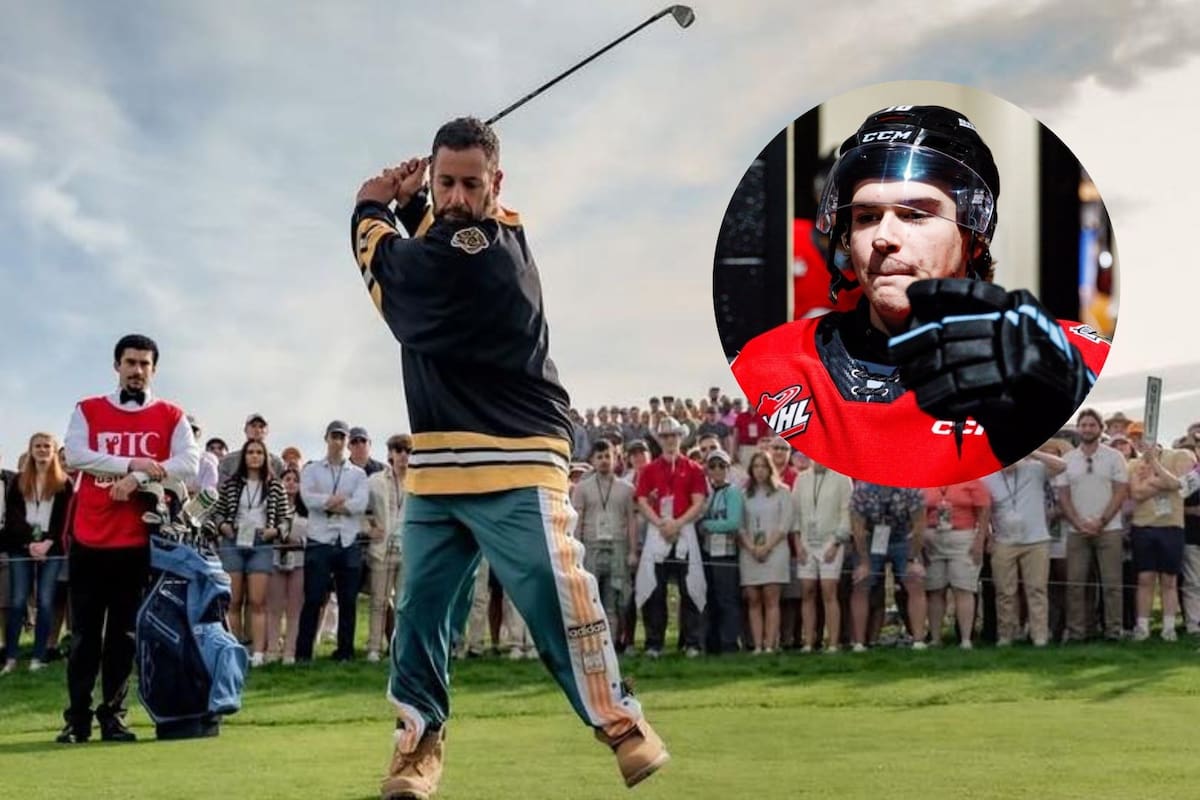 Adam Sandler se inspiró en un jugador de hockey de la vida real para crear Happy Gilmore 2 (Facebook/Adam Sandler-Web/Keith Dwiggins)