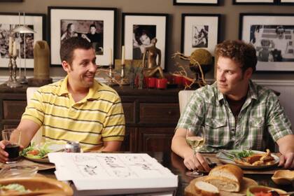 Adam Sandler y Seth Rogen en Hazme reír, de Judd Apatow
