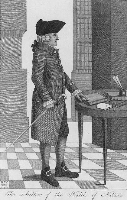 Adam Smith observó el nacimiento del capitalismo industrial