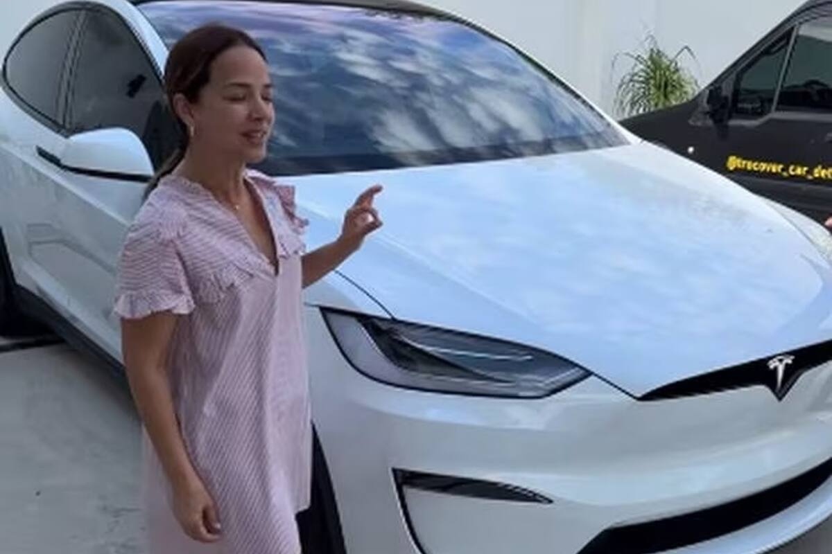 Adamari López compró un auto Tesla en 2021, por un precio mayor a los US$100 mil