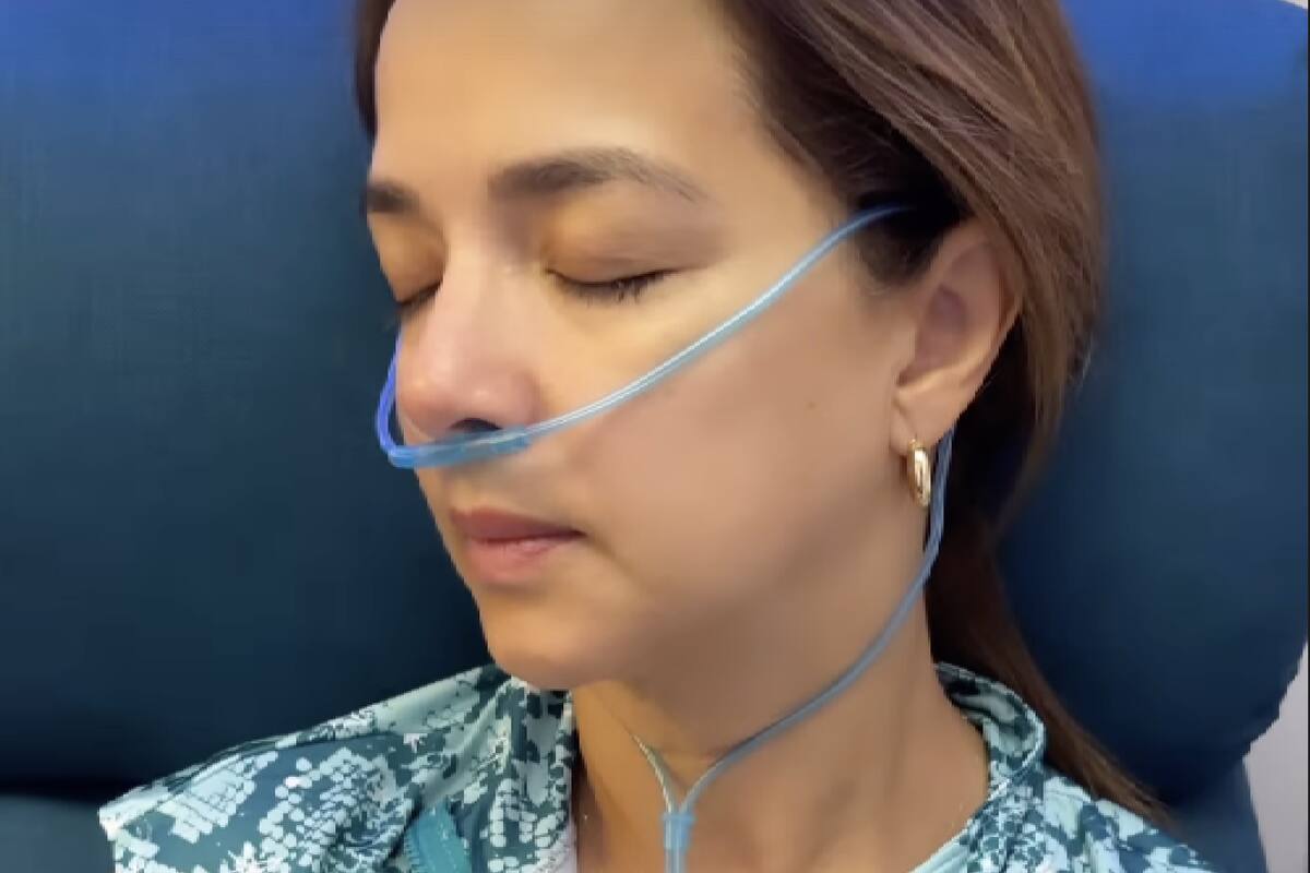 Adamari López se mostró en sus redes con una sonda de oxígeno conectado a su cuerpo y alertó a sus seguidores