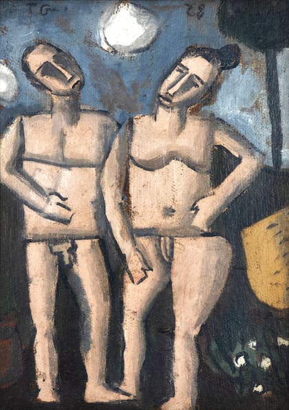 "Adán y Eva", de 1928 (Colección Mauricio I. Neuman)