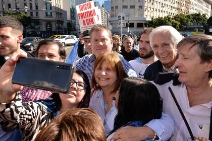 Además de Patricia Bullrich, se hicieron presentes figuras como Horacio Rodríguez Larreta y Diego Santilli