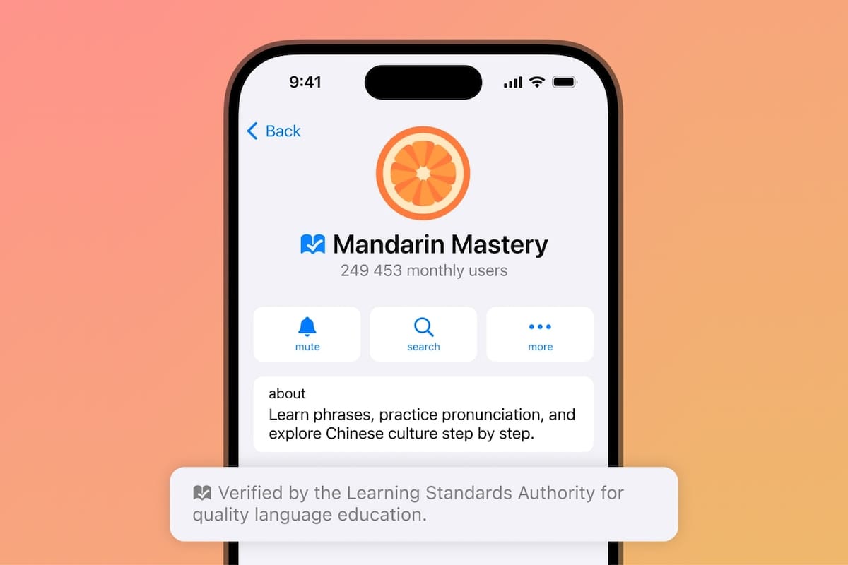 Además de su propio servicio de verificación de usuarios, Telegram habilitó la verificación de cuentas por parte de servicios de terceros