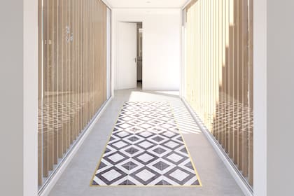 Además de terminaciones de aluminio, acero y PVC, Atrim ofrece perfiles con iluminación LED (la línea Lumière) y zócalos resistentes de fácil instalación resistentes a la humedad y los insectos.