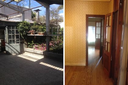 Adentro y afuera, dos imágenes que dan una idea de la vivienda original.