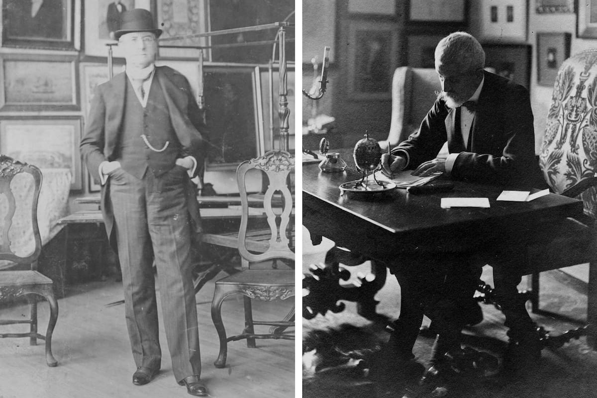 Adolfo P. Carranza y Eduardo Schiaffino: buena parte de sus colecciones personales y su perseverancia dieron como resultado el Museo Histórico Nacional y el de Bellas Artes.