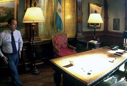 Adolfo Rodríguez Saá y el mismo vaso olvidado