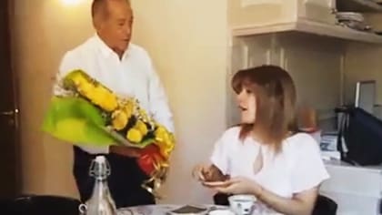 Adolfo Rodríguez Saá y su esposa