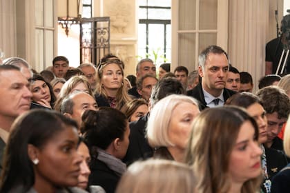 Adorni en el Palacio Alvear, cuando se celebró el Día de la República de Italia