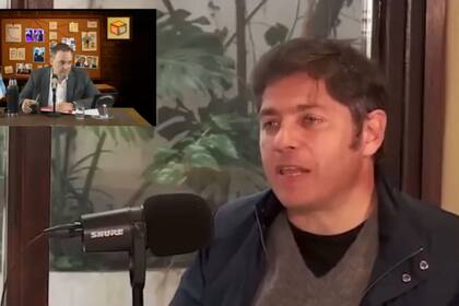 Adorni en su streaming, cuando quiso explicar por qué compartió una fake de Kicillof