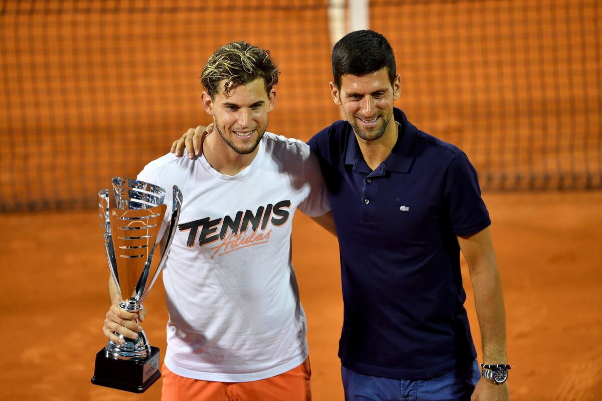 Adria Tour Filip Krajinovic y Novak Djokovic