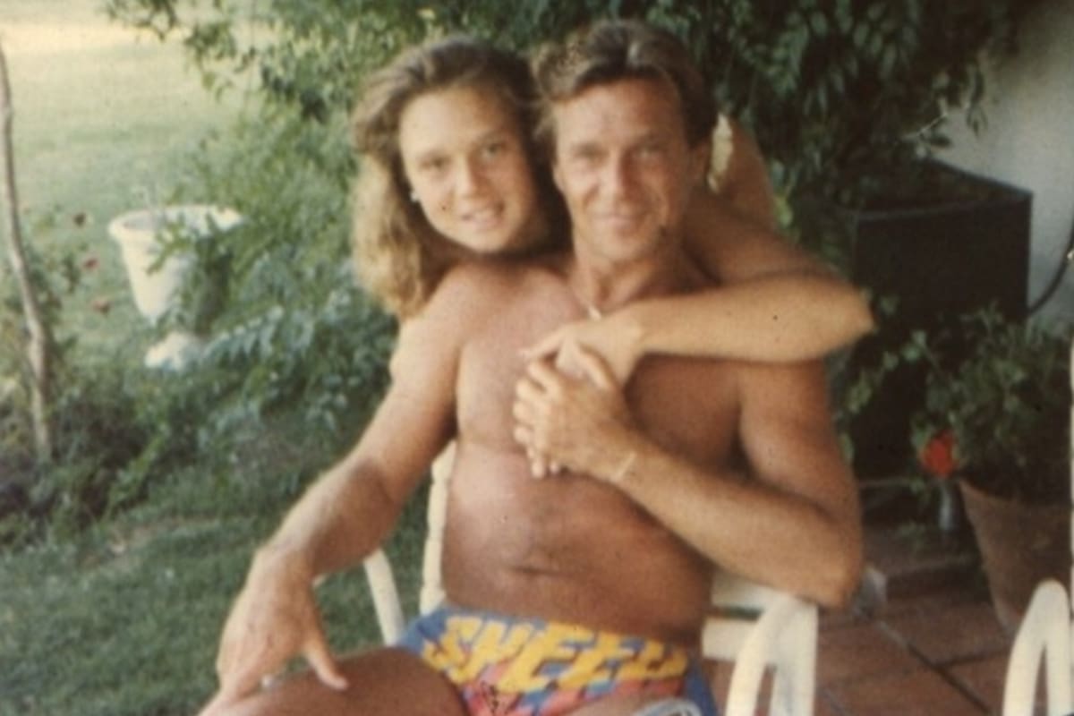 Adrián Ghio junto a su hija Florencia: el accidente de tránsito lo dejó internado y en una larga lucha de 39 días, que terminó con su muerte