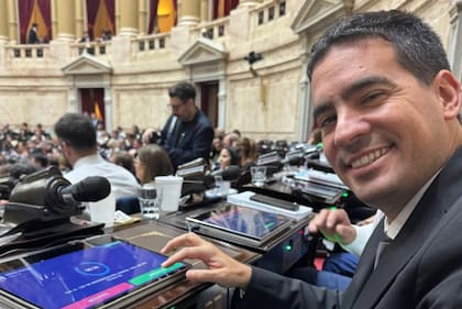 Adrián Ravier, en la Cámara de Diputados