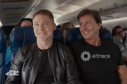 Adrián Suar y Gustavo Bermúdez, protagonizaron un paso de comedia para el programa La divina noche de Dante