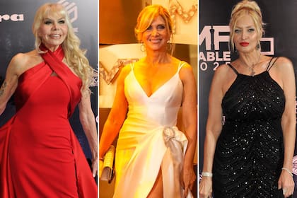 Adriana Aguirre, Débora Plager y Yuyito González, tres figuras que pasaron anoche por la alfombra roja de los premios Martín Fierro de cable