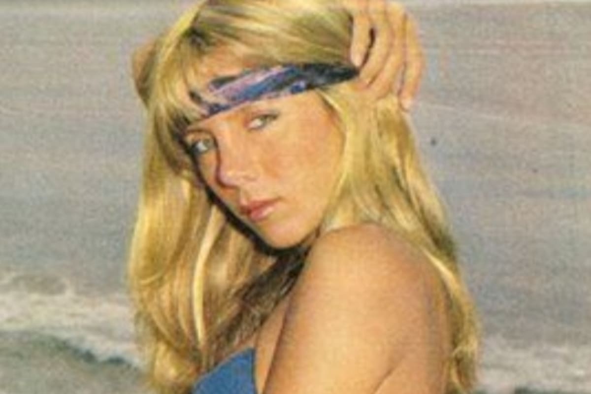 Adriana Brodsky, en una de sus tantas producciones playeras