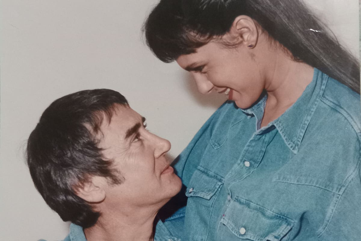 Adriana Castro junto a Rodolfo Bebán, con quien vivió un apasionado romance