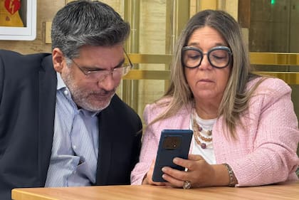 Adriana Nechevenko, ayer, en los tribunales de Comodoro Py