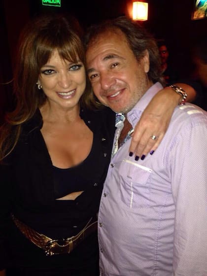 Adriana Salgueiro y su pareja, Alejandro Arellano
