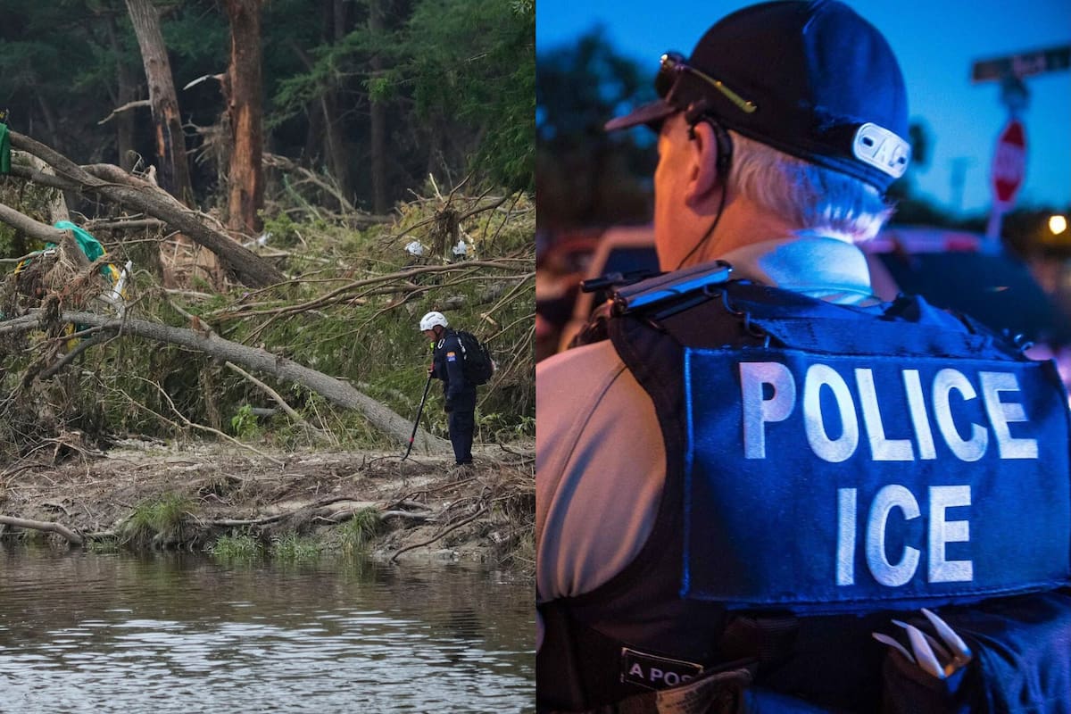 Advierten que muchos migrantes afectados por las inundaciones en Texas rechazan ayuda por miedo al ICE