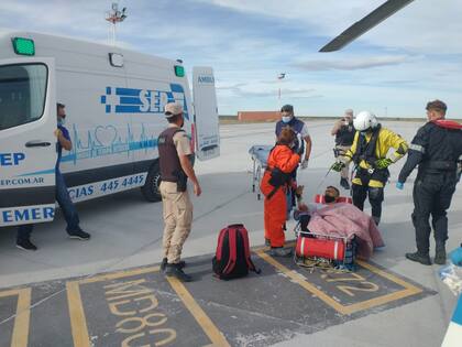 Aeroevacuación en alta mar