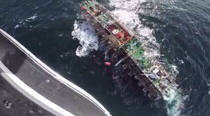 Aeroevacuación en alta mar