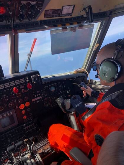 Aeroevacuación en alta mar