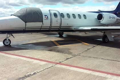 Aeronave matrícula LV-CFS de la firma Aviajet
