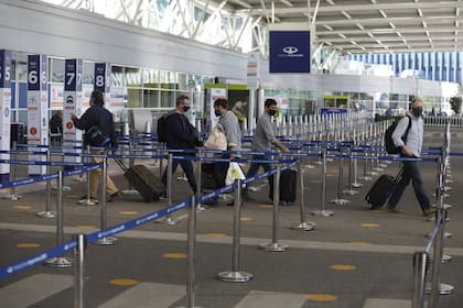El aeropuerto de Ezeiza al reactivar los vuelos en octubre de 2020