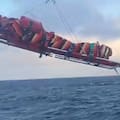 Evacuaron en helicóptero a un tripulante que sufrió fracturas expuestas en alta mar