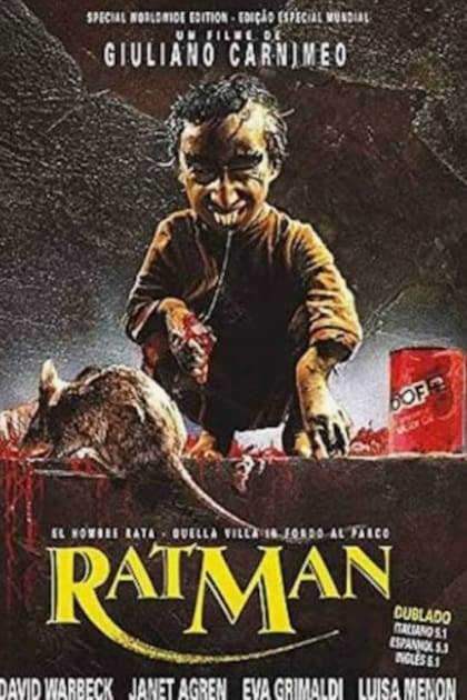 Afiche de RatMan, la película que hizo conocido a Nelson de la Rosa en todo el mundo y le dio un apodo que le quedó para siempre