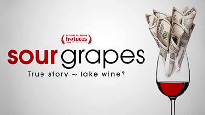 Afiche de Sour Grapes, documental que narra las estafas de Rudy y que fue estrenado en Netflix en 2016