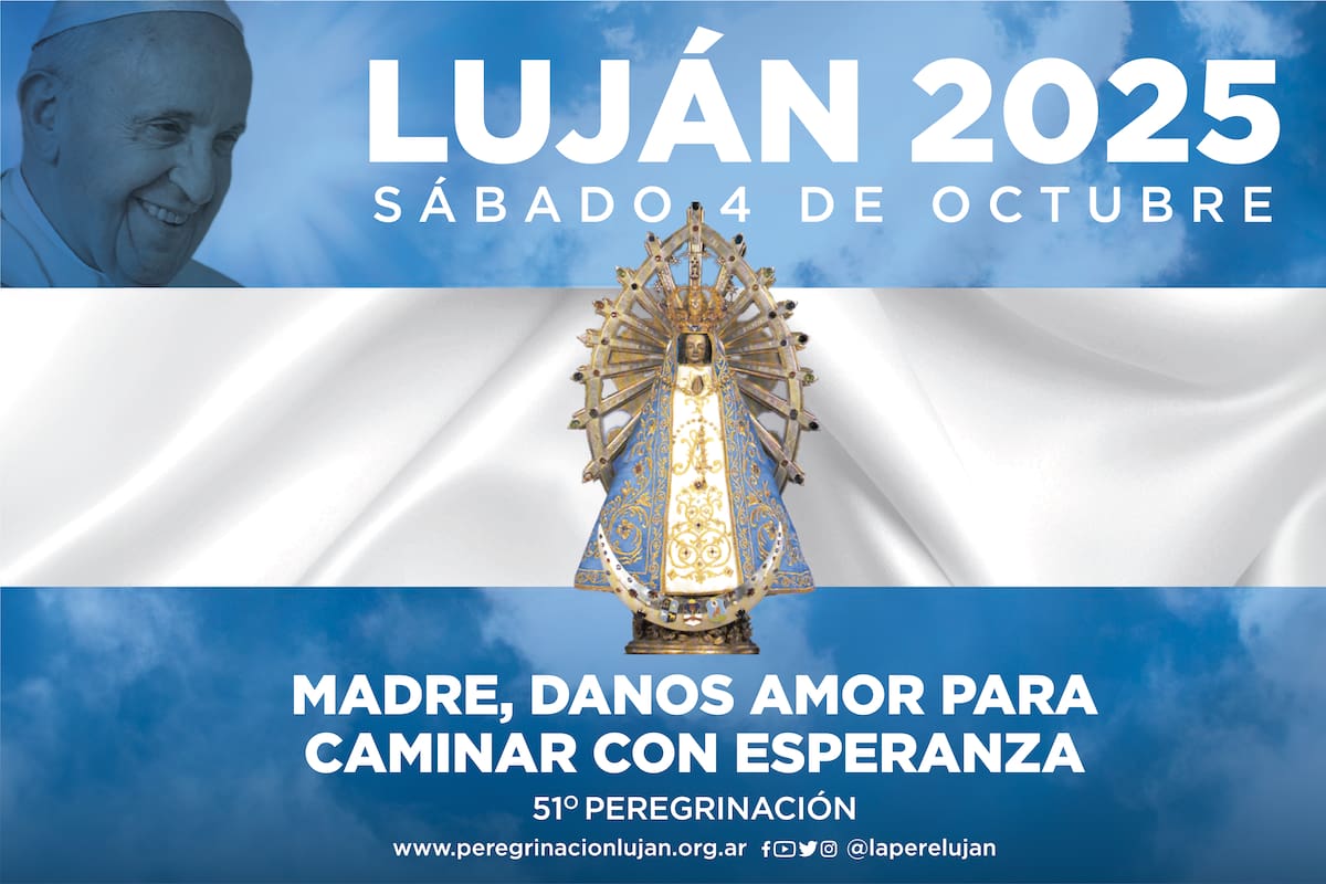 Afiche oficial de la Peregrinación Juvenil a Luján 2025