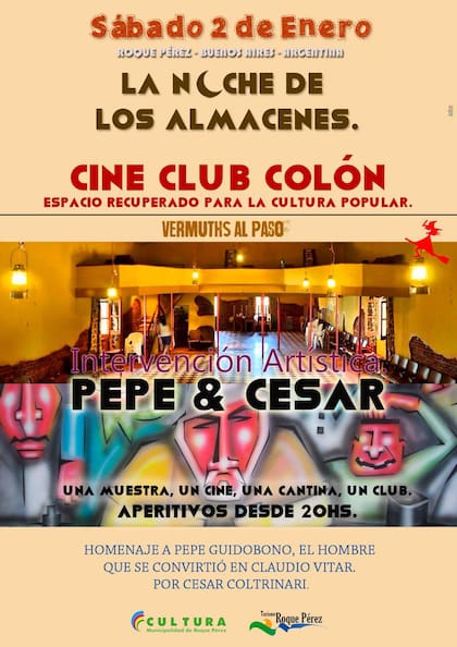 Afiche publicitario del cine.