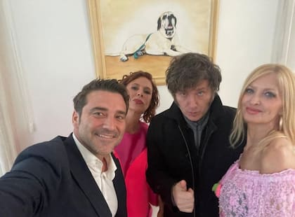 Agatha Ruiz de la Prada, Yuyito González y el presidente Javier Milei