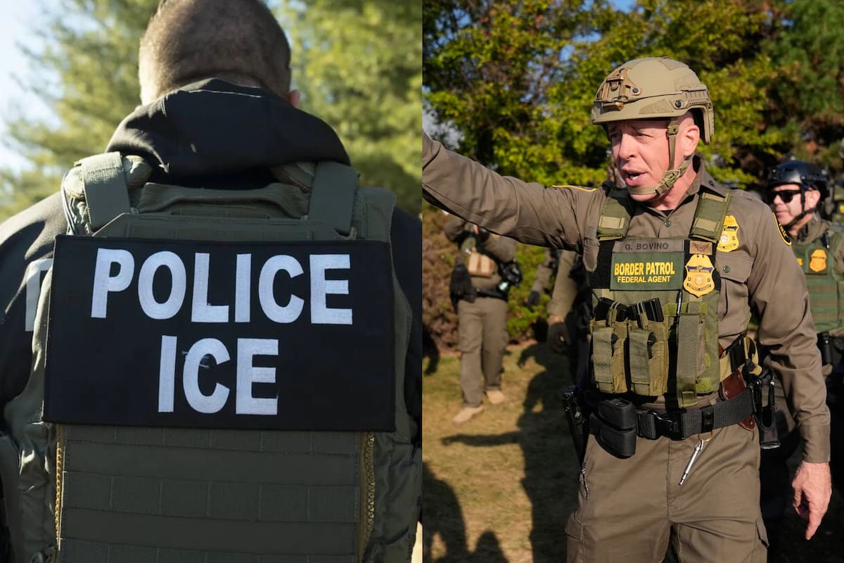 Agentes de ICE y la Patrulla Fronteriza durante operativos