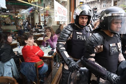Agentes de la Prefectura actuaron en la zona del Congreso