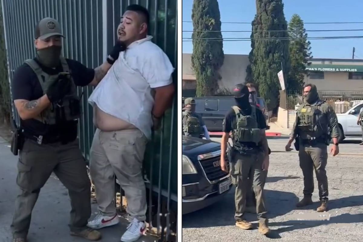 Agentes del ICE realizaron una redada en un taller mecánico en Montebello y arrestaron a un ciudadano de EEUU